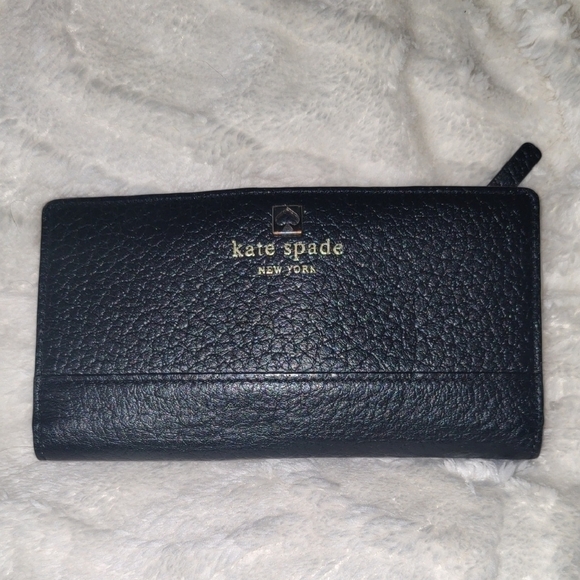 Kate Spade Textured Black Wallet - Picture 1 of 4